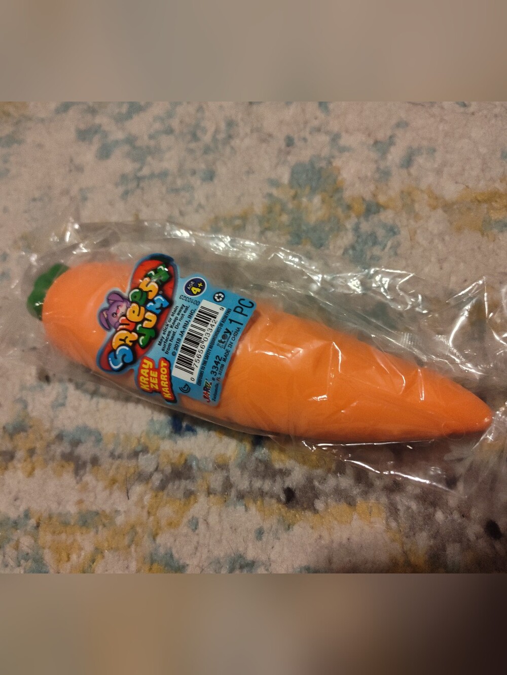 Orange Carrot Squishy Toy - Stress Relief